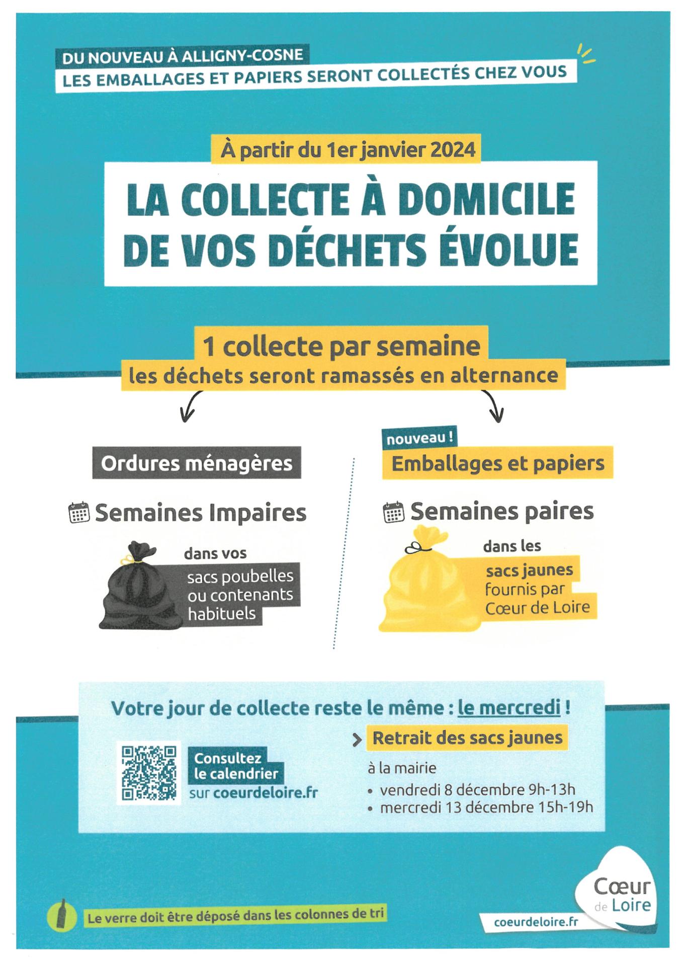 2024 LA COLLECTE DES DECHETS EVOLUE 