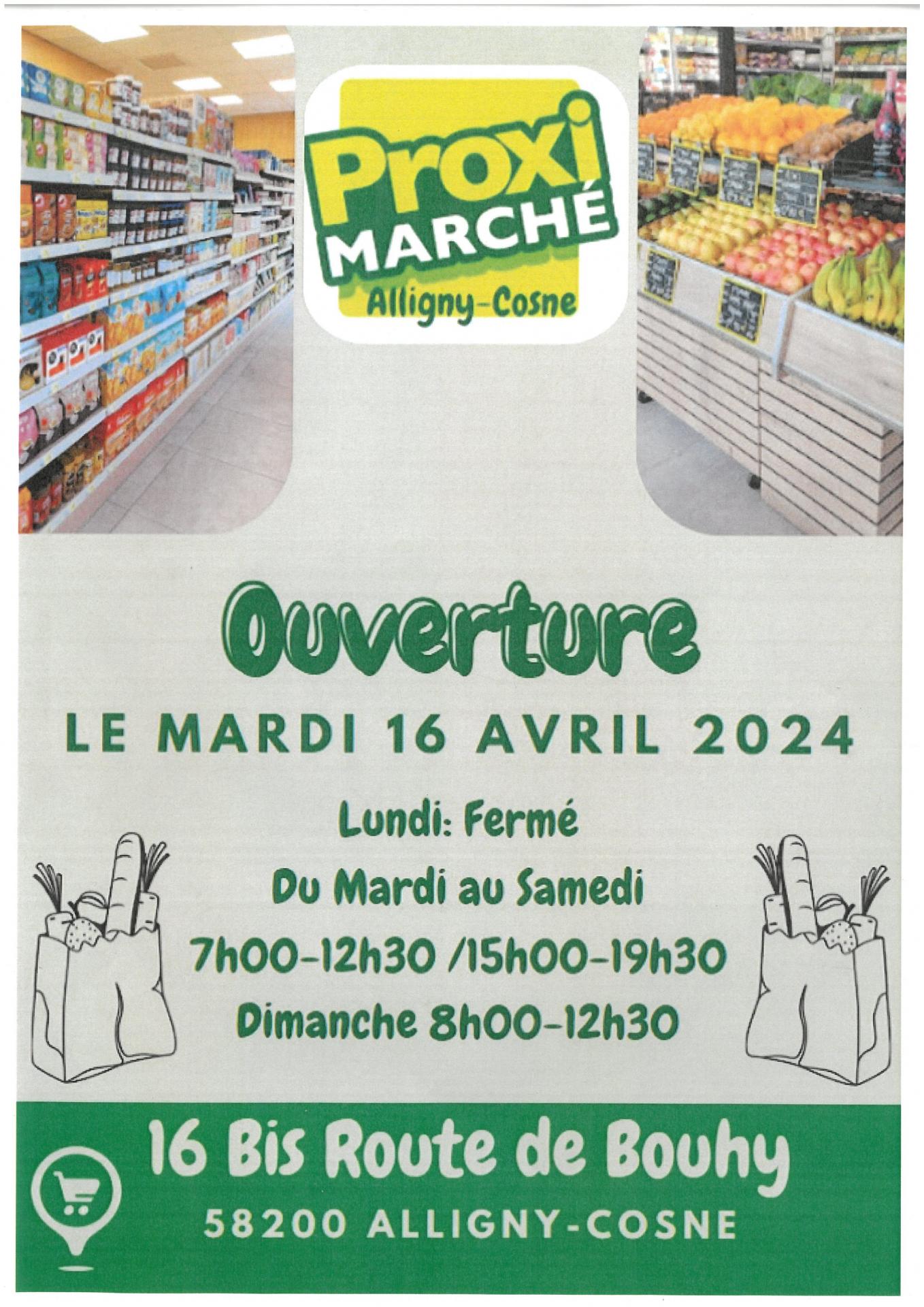 NOUVEAU MAGASIN PROXIMARCHÉ